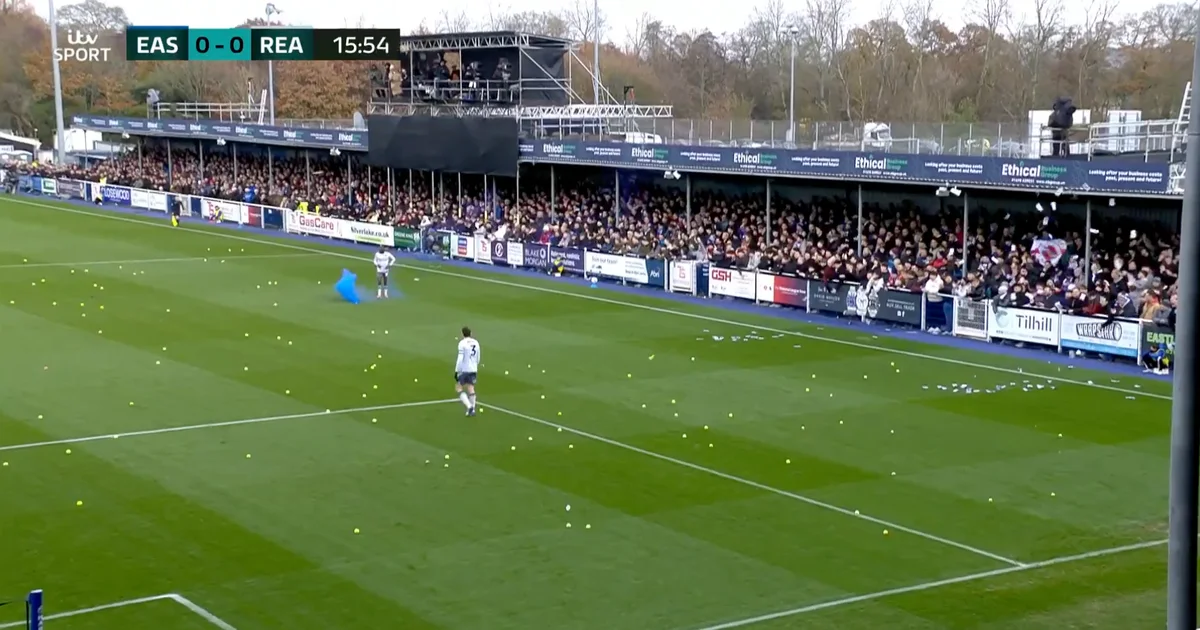 FA Cup tie delayed as protest plane flown over stadium and goal malfunctions - 4