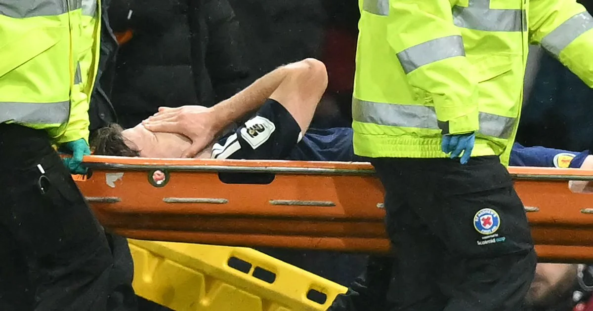 Worrying scenes as star stretchered off - 2