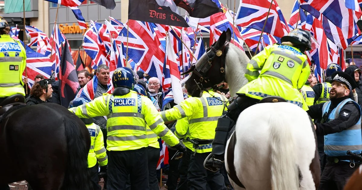 Arrests amid Britain First march and protests - 4