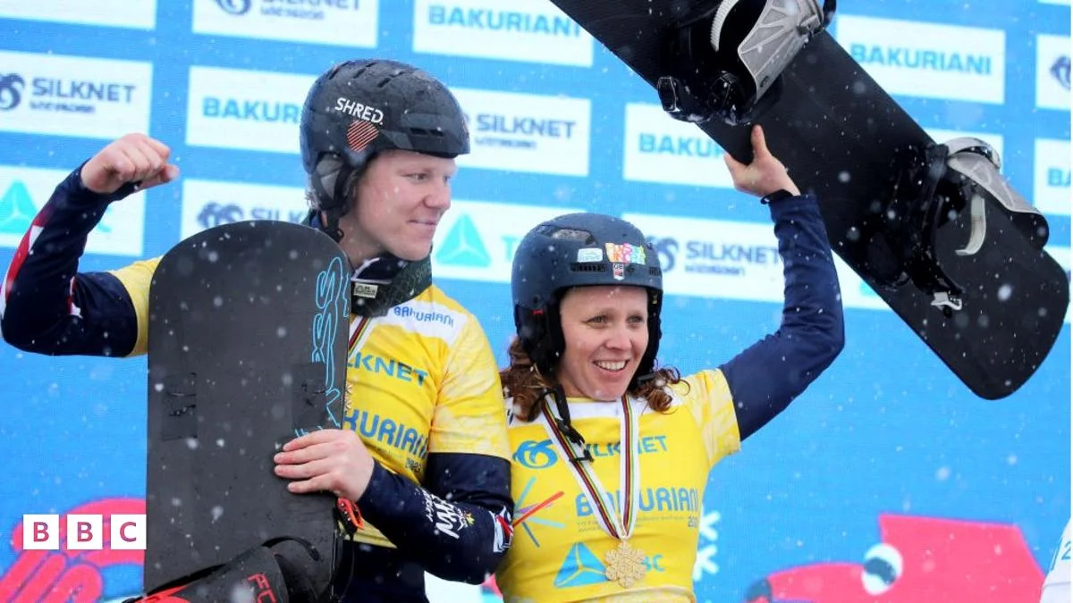 Snowboarders Charlotte Bankes and Huw Nightingale claim historic GOLD for Great Britain at Winter Olympics - 4