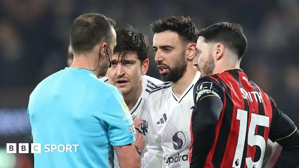 Furious Man United to launch formal complaint to referees' chief Howard Webb after 'yet another VAR blunder' with Amad Diallo controversially denied penalty at Bournemouth - leaving Michael Carrick 'baffled' - 2