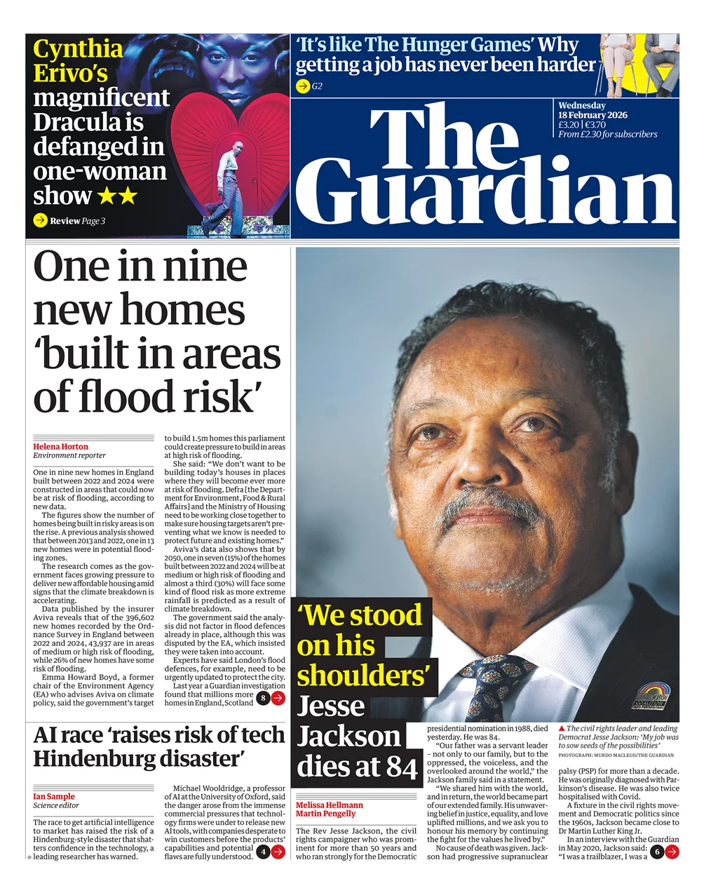 The Papers: 'Pressure piles on Andrew' and 'Jesse Jackson dies at 84' - 3