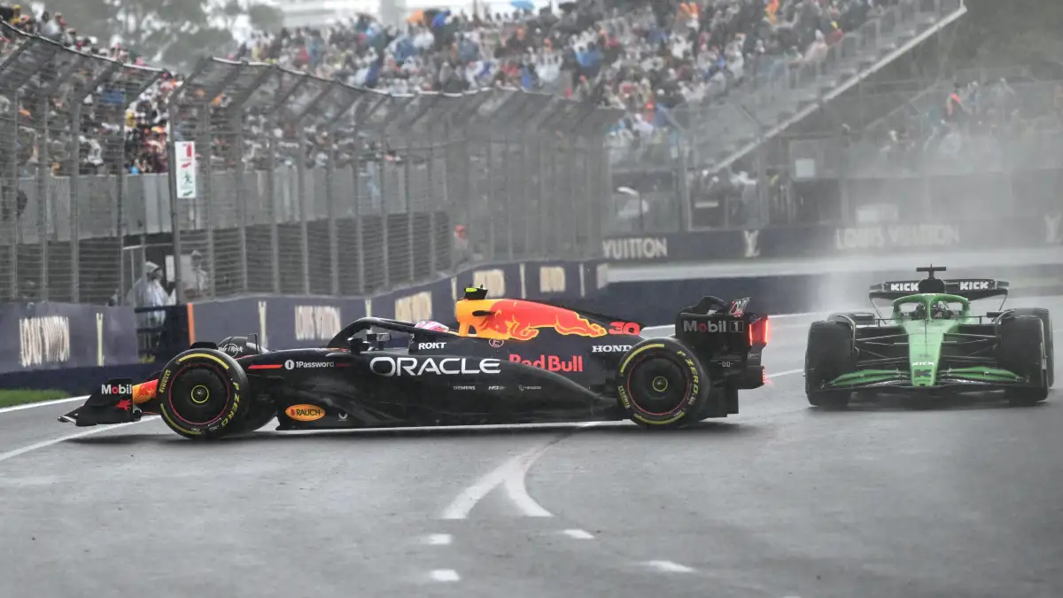 Delta Goodrem stuns in slick outfit at F1 Australian Grand Prix in Melbourne - While golfing legend Greg Norman turns heads in stylish all-black ensemble - 2