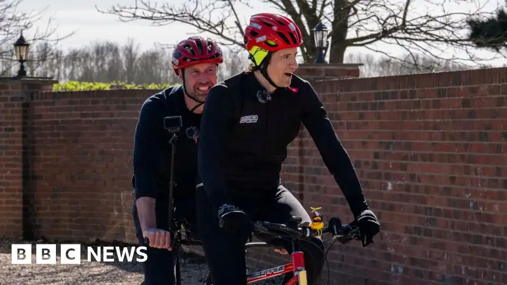 Greg James recovers from incredible 1000km Comic Relief bike challenge with a soak in a bath LIVE on BBC Breakfast - after raising £4million for charity - 2