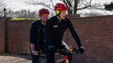 Greg James recovers from incredible 1000km Comic Relief bike challenge with a soak in a bath LIVE on BBC Breakfast - after raising £4million for charity - 3