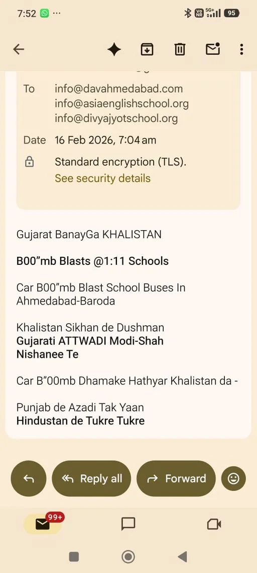 25 schools in Ahmedabad and Vadodara receive bomb threat emails; searches underway - 3