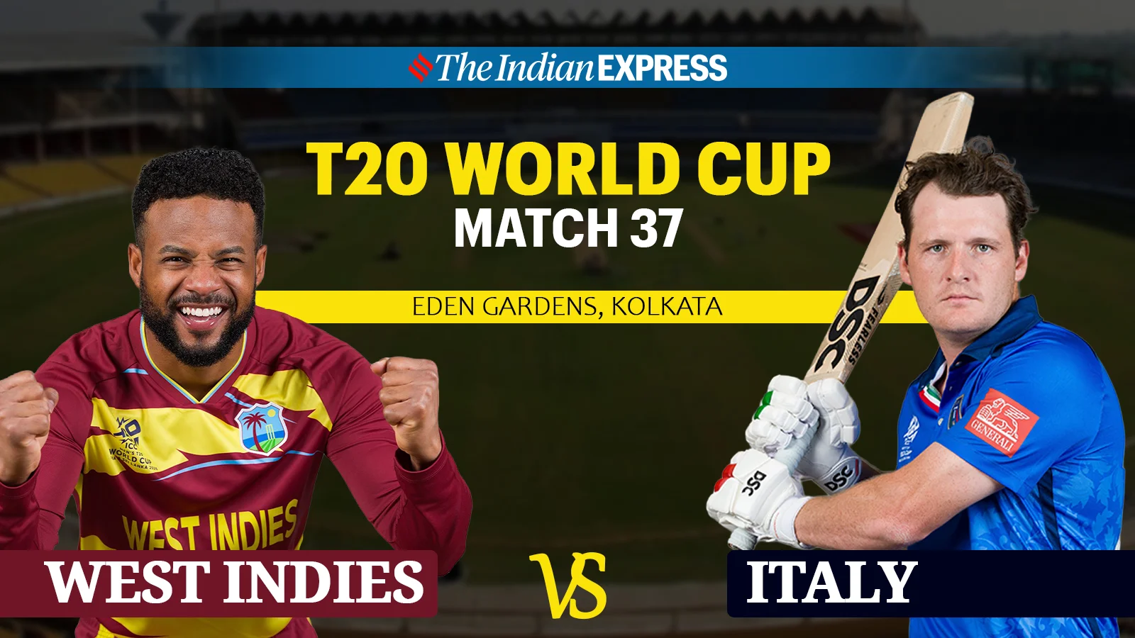 T20 World Cup: Italy’s spin choke limits WI to 165/6 despite Hope’s 75 - 1