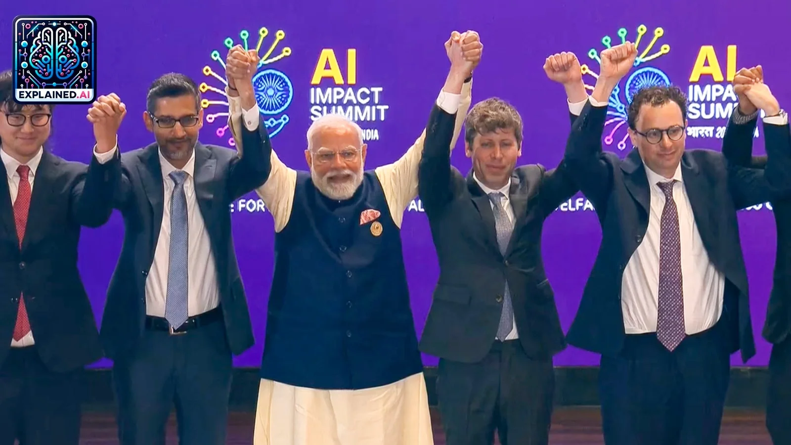 OpenAI and Anthropic CEOs snub handshake at India AI Summit - 1
