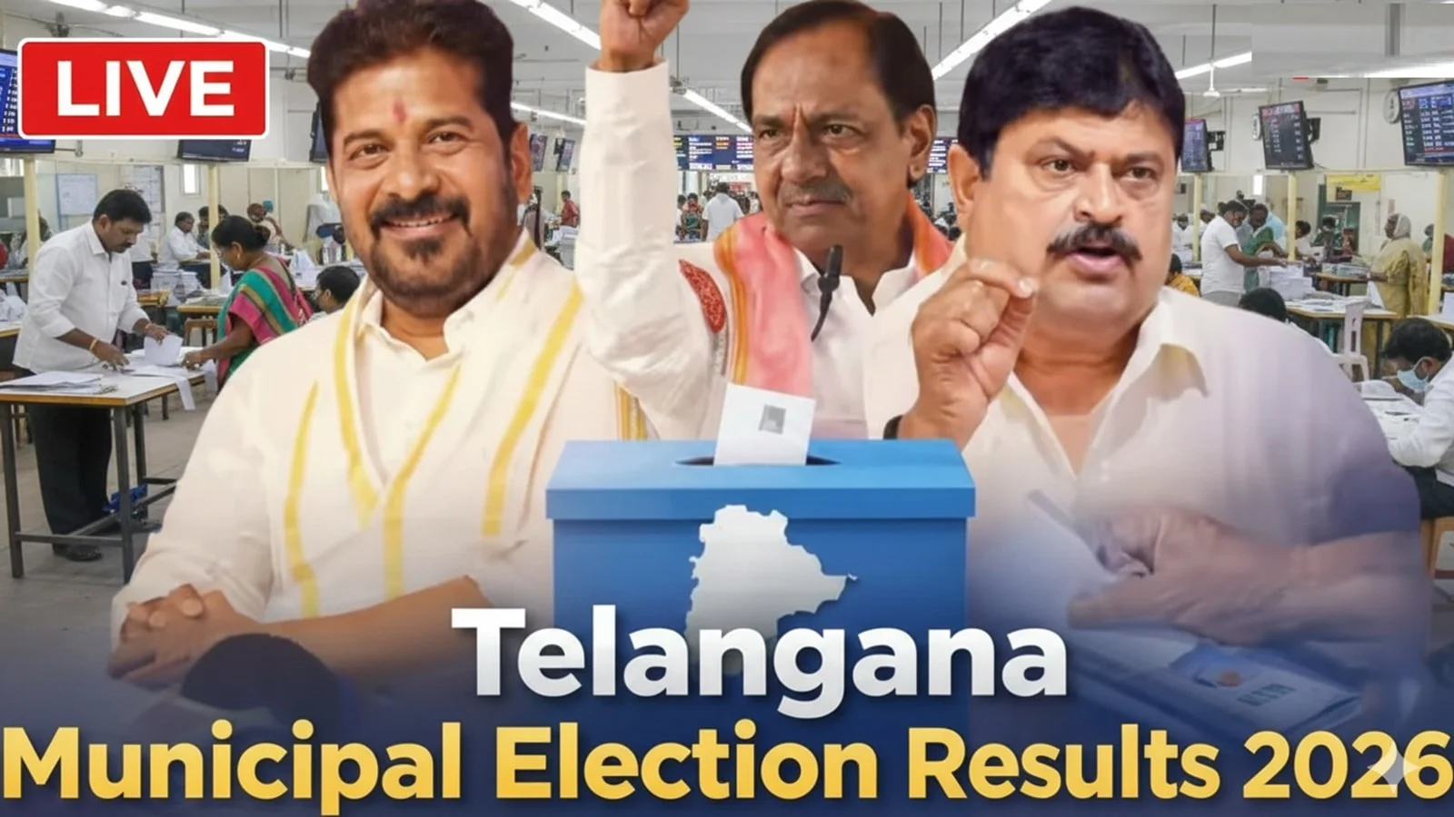 Telangana Municipal Poll | Initial results indicate Congress in lead, BRS in second position - 3