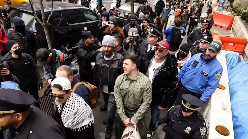 MAGA Man Charges Into NYC Protestors, Punches Woman, and Runs to Police Hoping for Protection but Is Arrested - 2