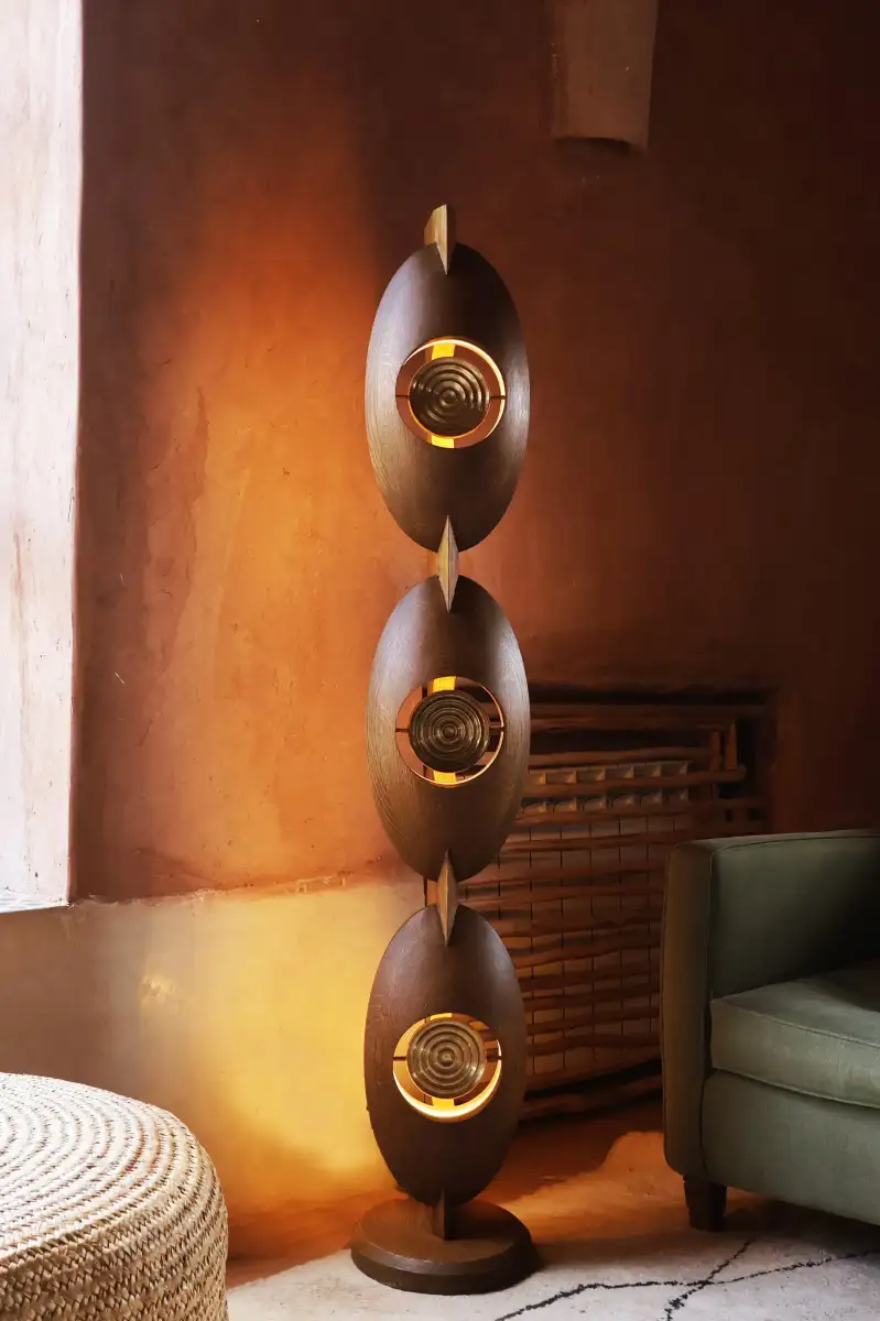 Salù Iwadi Studio's Gèlèdé Lamp Collection shapes light through lineage and form - 1