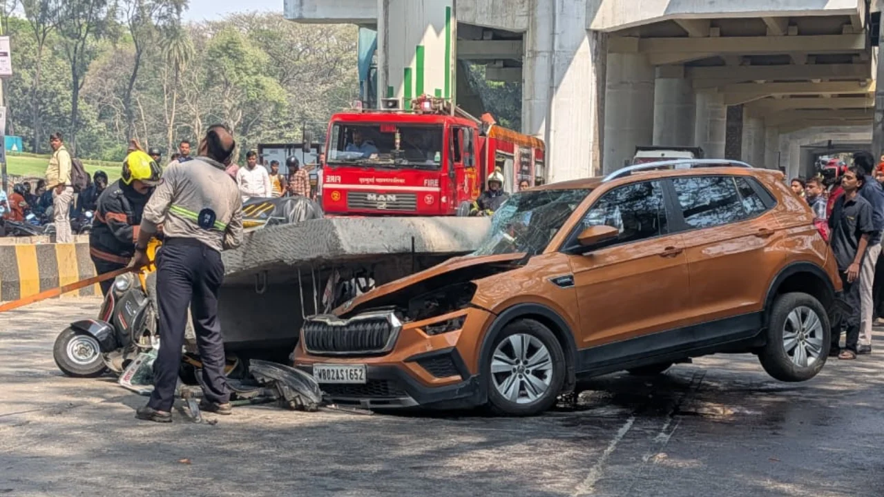 Mumbai: Part Of Metro Pillar Collapse in Mulund Leaves 1 Dead, 3 Injured - 4