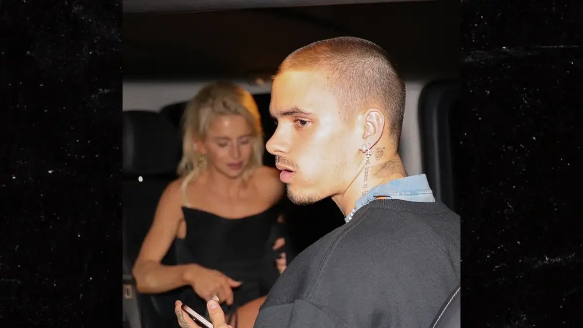 Romeo Beckham's rumoured ex Caroline Daur turns heads at Victoria's Paris Fashion Week show as she wears striking red gown from her collection - 2