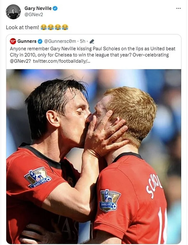 Gary Neville's hastily-corrected on-air comment on Sky Sports sends Arsenal fans into conspiracy theory meltdown over 'fixed' Premier League title race - 4