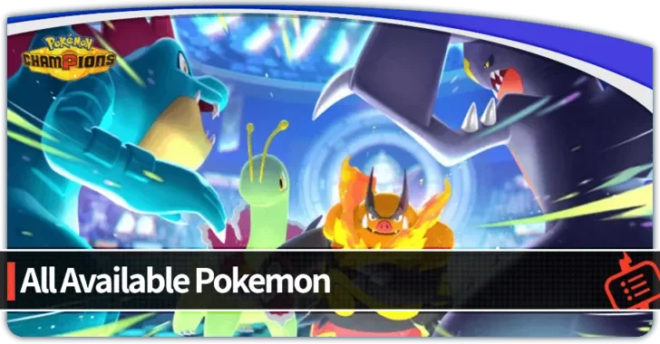 All available Pokémon in Pokémon Champions - 3