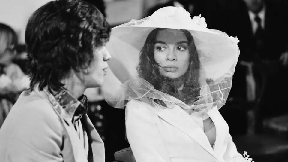 Mick Jagger's ex-wife Bianca looks effortlessly chic in a black leather trench coat as she arrives at Costes hotel during Paris Fashion Week - 2