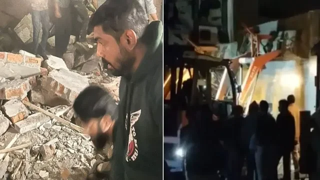 Two killed, 13 injured in building collapse in Kota`s Indravihar area | Video - 1