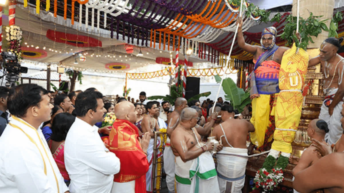 Srinivasa Mangapuram Brahmotsavam off to a colourful start - 2