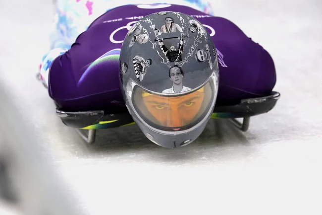 Ukrainian slider exits Games over helmet protest - 2