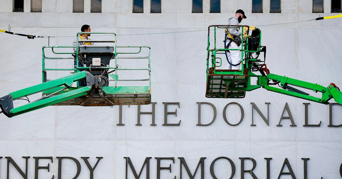 Internal memo details cosmetic changes and facility repairs to Kennedy Center - 1