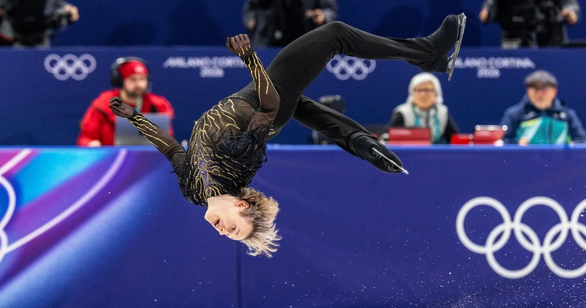 US skating star Ilia Malinin fights back tears after 'Quad God' FALLS and misses medal in nightmare Winter Olympic collapse - 3