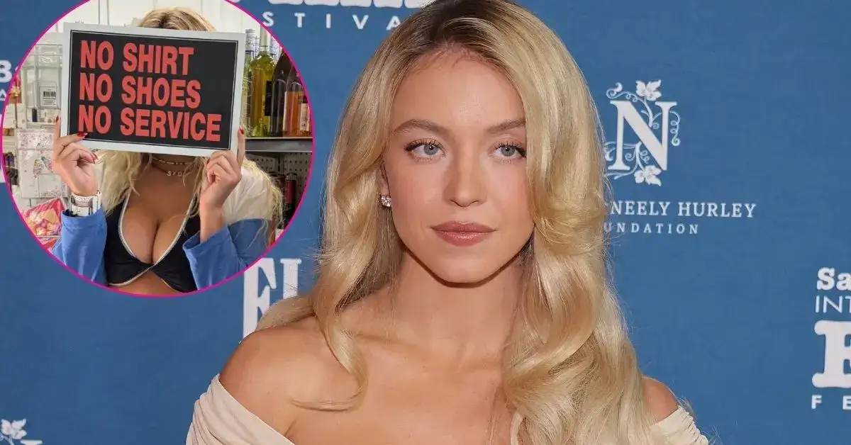 Sydney Sweeney shows off her VERY ample chest in racy webcam snap as she plugs her SYRN lingerie brand - 3