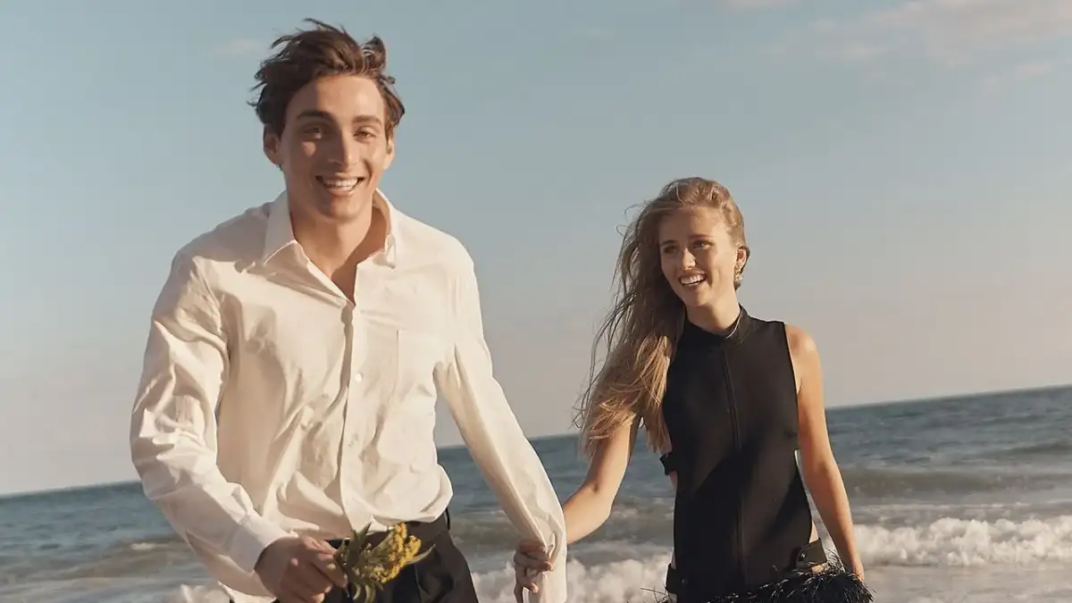 Olympic champion pole vaulter Mondo Duplantis marries glamorous girlfriend in secret - and says he 'doesn't care' about missing events for his wedding - 1