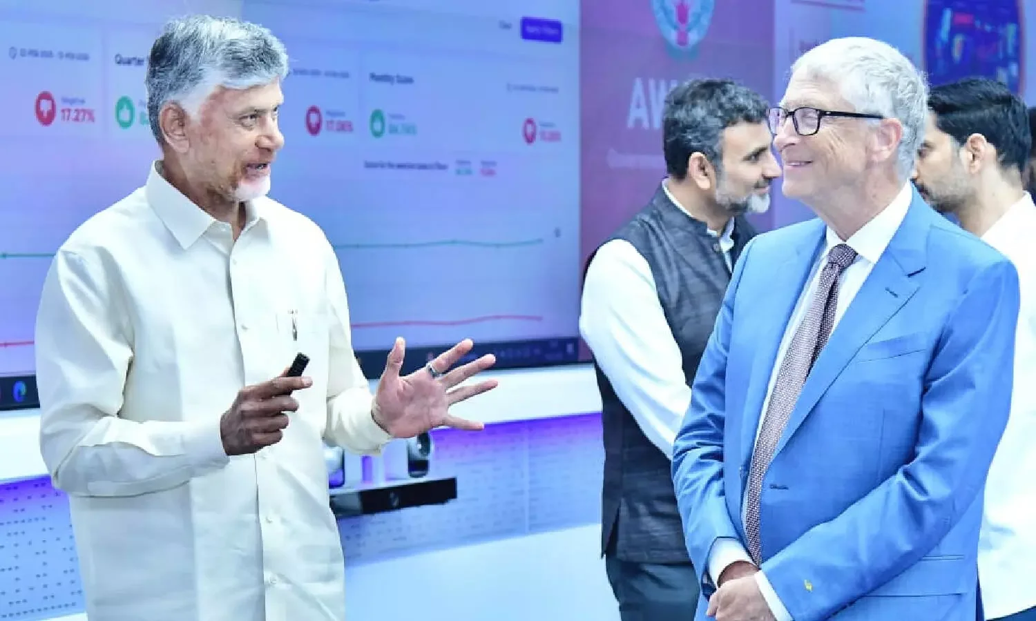 Bill Gates Pats AP Govt's RTGS Services - 4