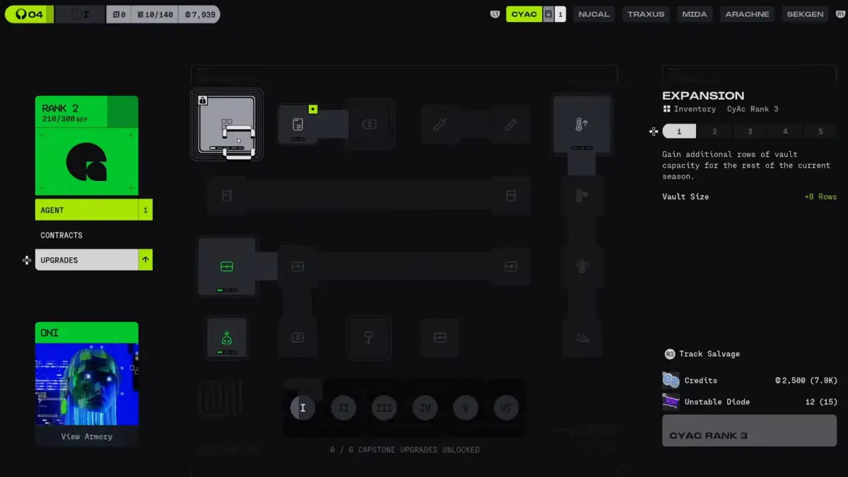 How to increase vault capacity in Marathon - 4