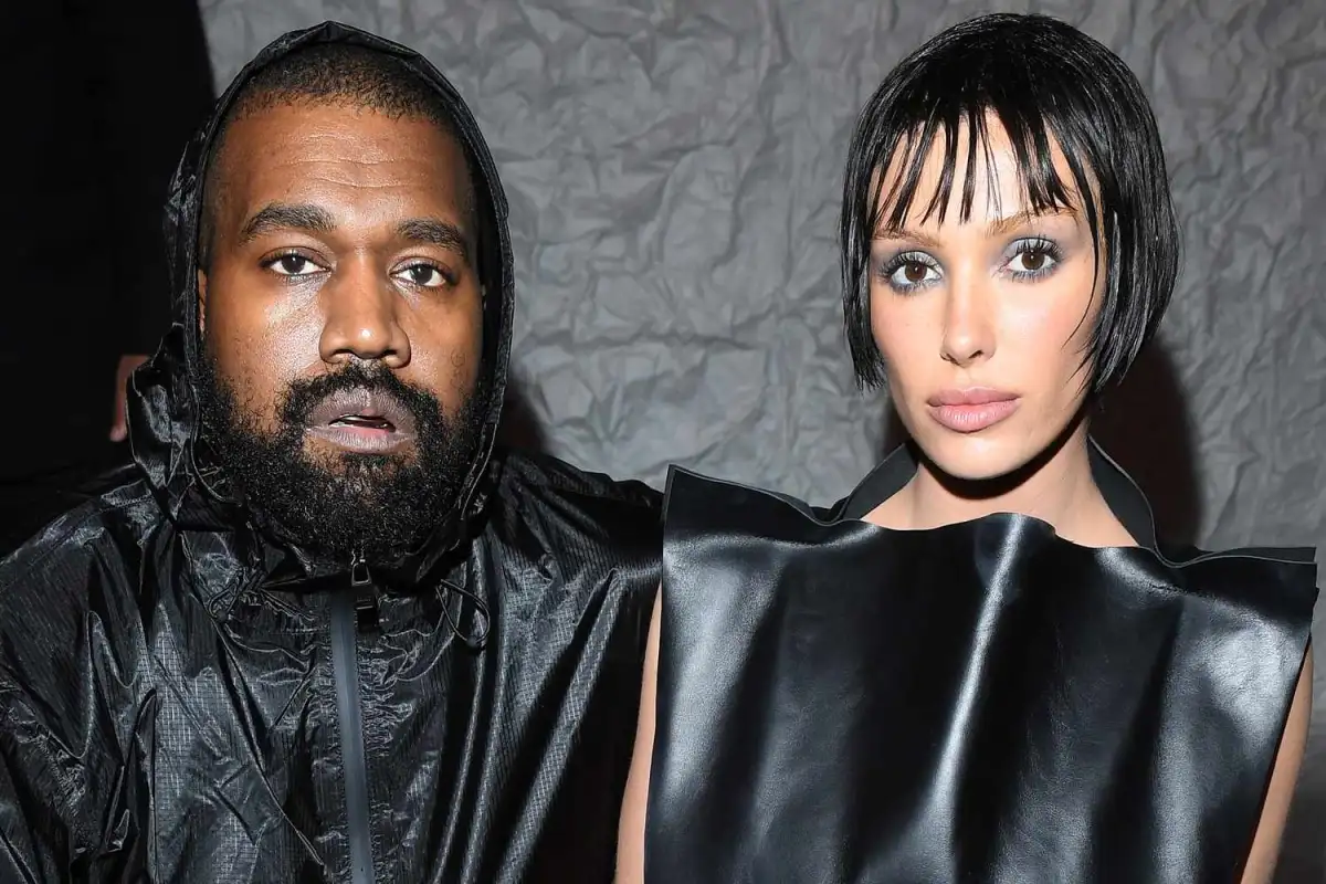 Bianca Censori models a skintight blue catsuit as she supports husband Kanye West's comeback concerts - 4