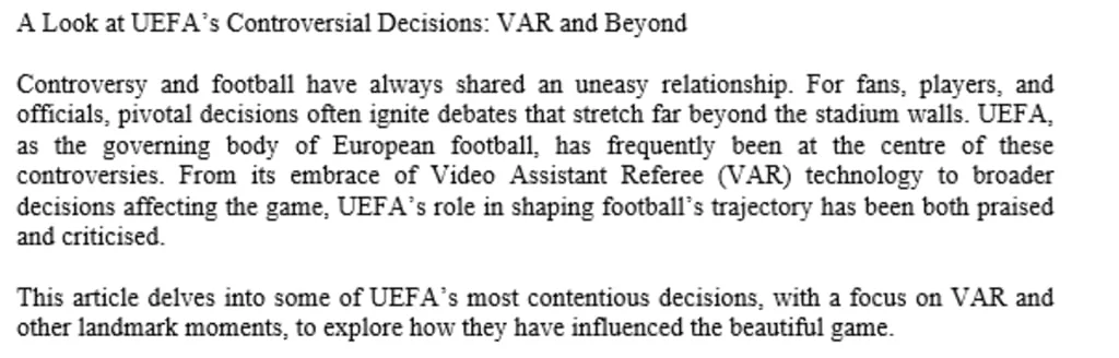 Football must avoid 'microscopic' VAR - Uefa refs' chief - 4