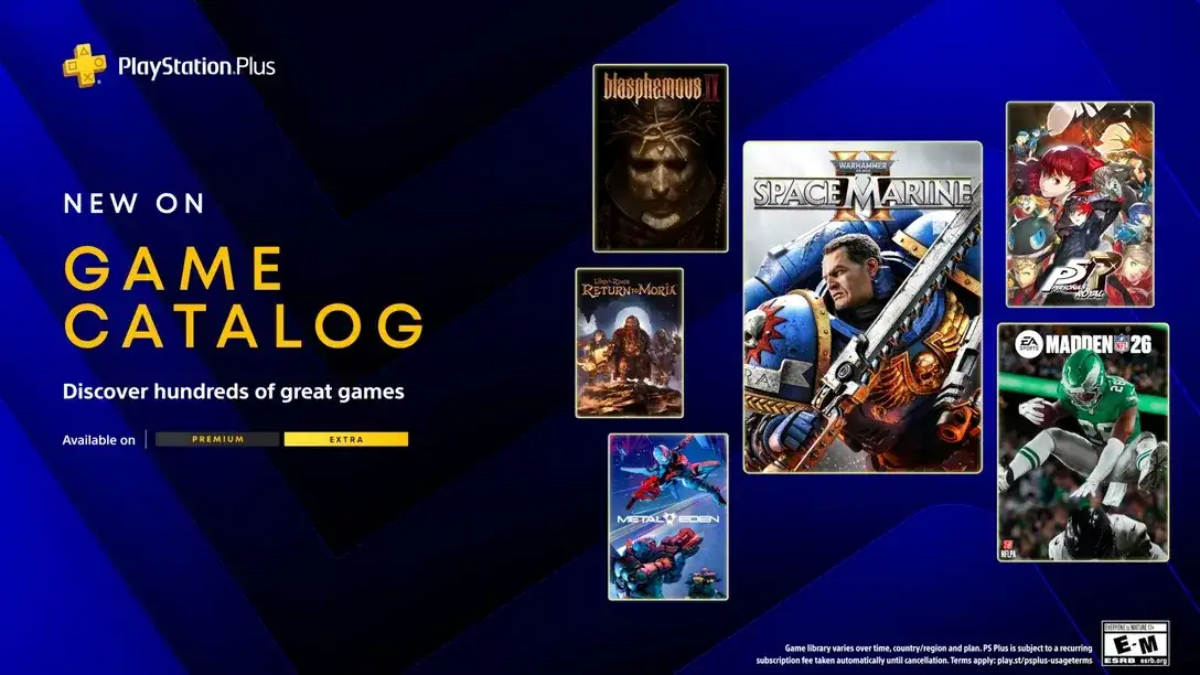 The PS Plus Games Catalog is getting Space Marine 2 and Persona 5 Royal in March - 2