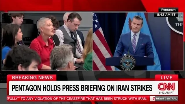 Hegseth unleashes at 'nasty' female reporter questioning the effectiveness of ceasefire as Iran STILL firing missiles - 4