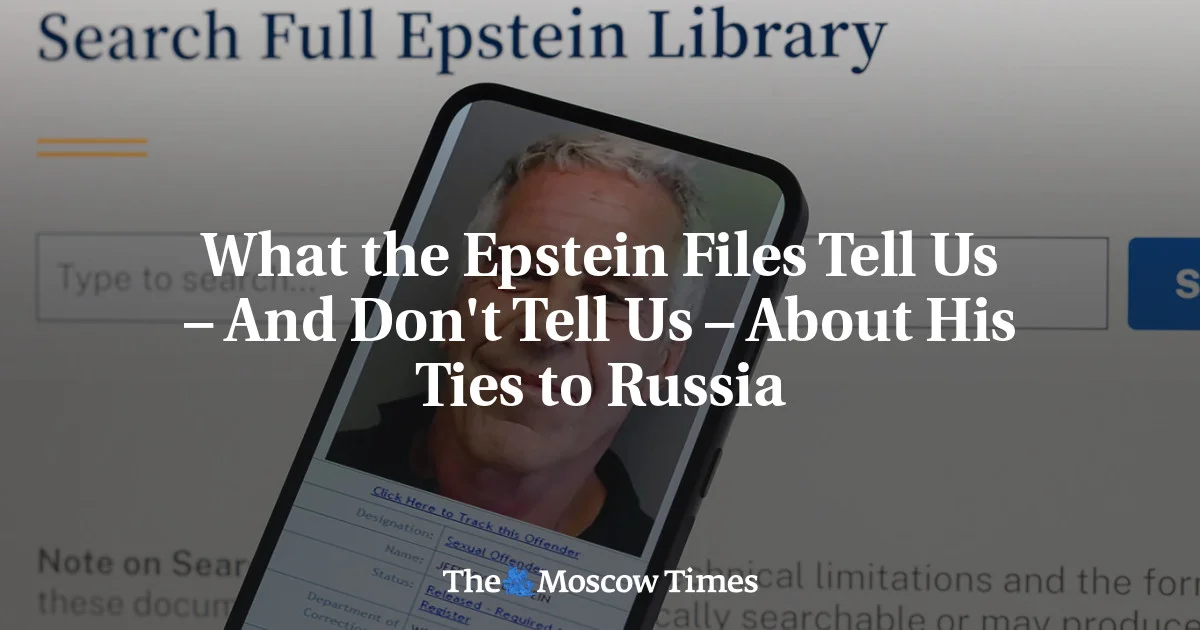 Epstein Files Reveal Efforts to Build Ties With Russian Officials, Including Putin - 1