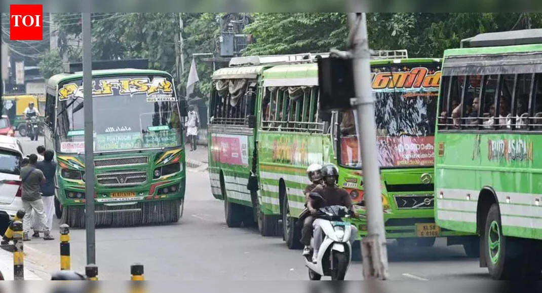 Police register 300 cases over alleged traffic rule violations by private buses in Kochi - 2