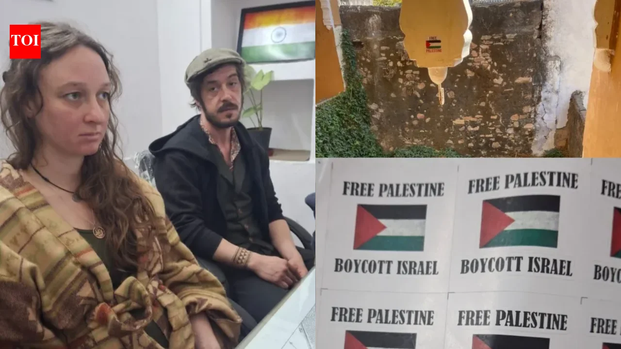 Rajasthan Police Issue Leave India Notice to Two UK Tourists Over Pro-Palestine Posters - 2