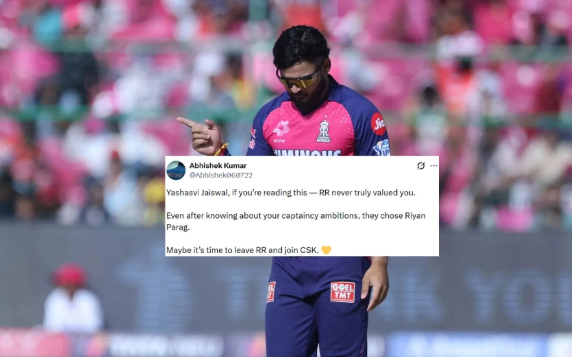 'First Thing he said was...': Riyan Parag reacts on being appointed as RR captain; reveals first conversation with Yashasvi Jaiswal - 1