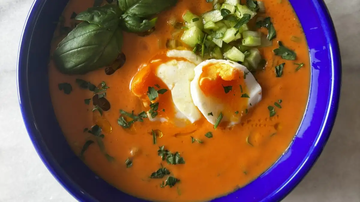 Cold Cherry and Tomato Soup - 1