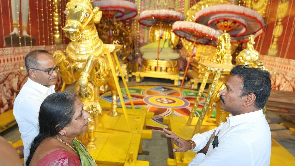 Srinivasa Mangapuram Brahmotsavam off to a colourful start - 1
