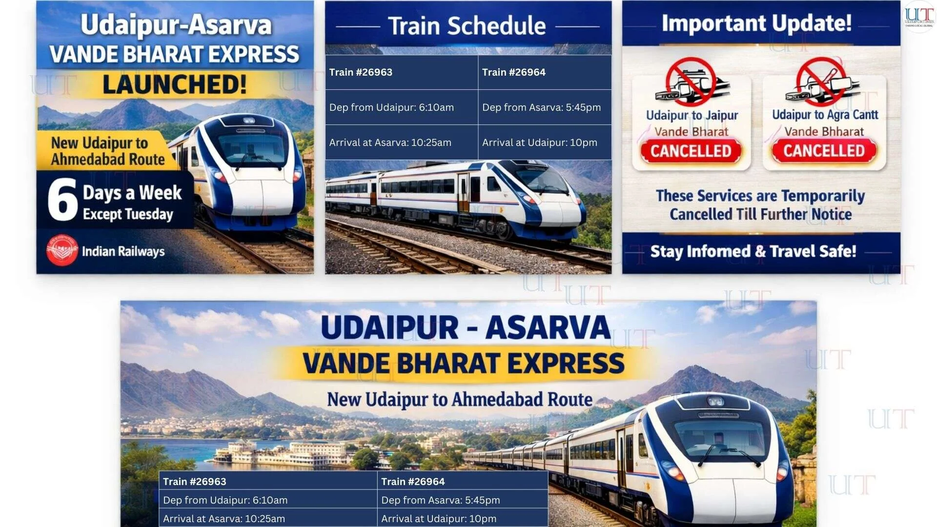 Udaipur-Asarva Vande Bharat train to commence inaugural run today: check stoppages, timings - 2