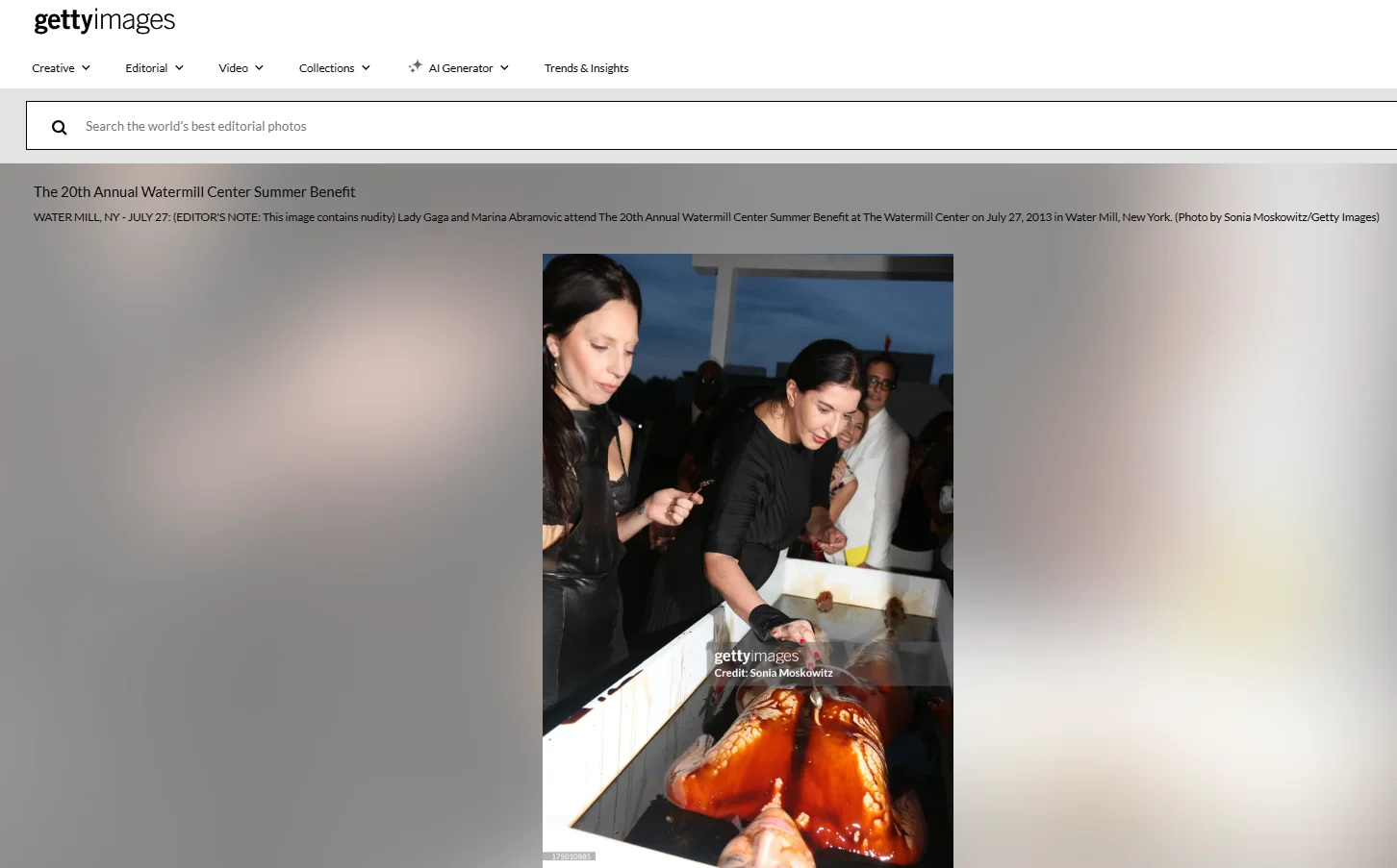 Conspiracy Posts Claim Lady Gaga Ate Human Flesh With Epstein — Turns Out It's From 2013 Art Event - 4