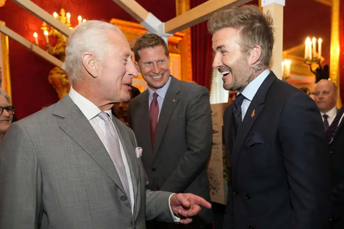 Beaming King Charles and Sir David Beckham are closer than ever as they reunite for first time since knighthood – see new photos - 4