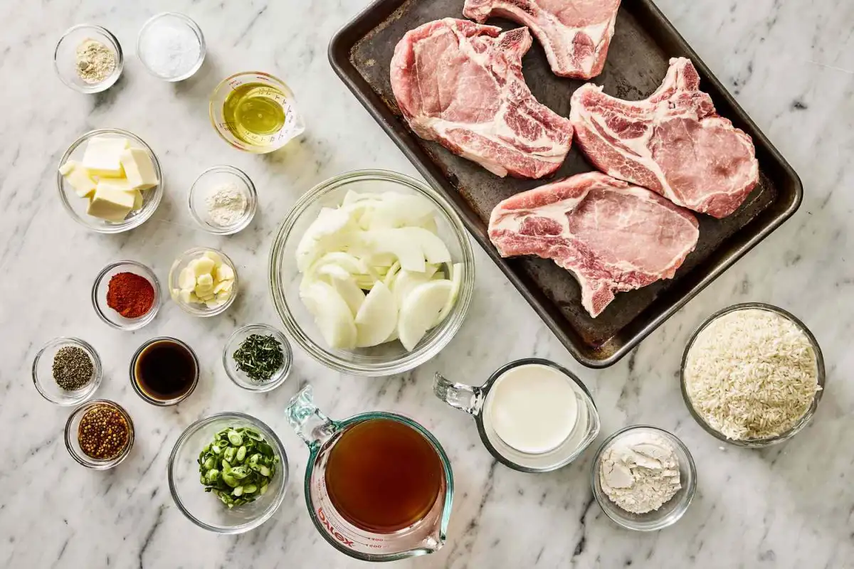 Creole Pork Chops and Spicy Rice - 1