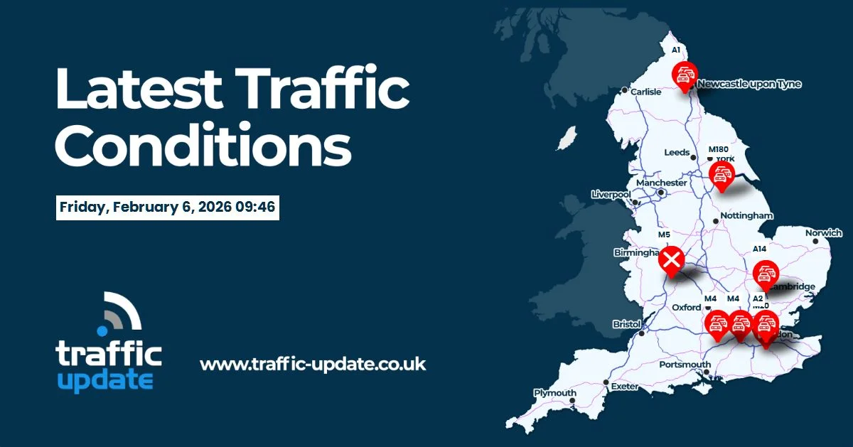 M60 traffic LIVE: Huge crash between lorry and car blocks motorway with 45min delays - 1